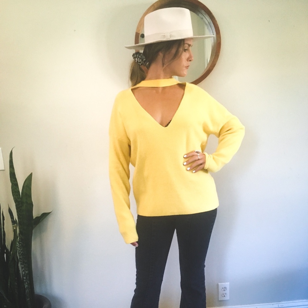 Yellow sweater